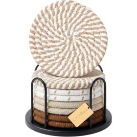 Coasters Set Of 8 For Drinks 4 Inch Large Coasters For Coffee Table Tabletop Protection For Hot Cold Drinks