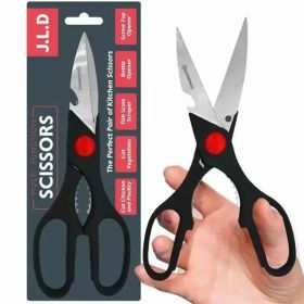 Food Scissors, Sharp Scissors With Nutcrackers, Bottle Opener, Can Opener, Vegetable Cutting Scissors, Chopping Scissors, Multi-Purpose Utensil Gadget
