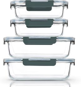 80 oz 36 oz Extra Large Glass Food Storage/Baking Containers Set with Lids, 2 Pack 80 oz(10 cup)2 Pack 36 oz (4.5 cup) Airtight Glass Container