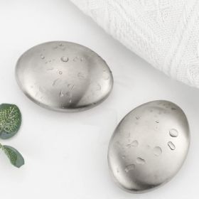 1pc/2pcs Stainless Steel Soap, Magic Metal Odor Remover Bar Eliminating Smells Like Fish Onion Garlic Scents From Hands And Skin, Suitable For Ki (quantity: 2pcs Stainless Steel Deodorant Soap)